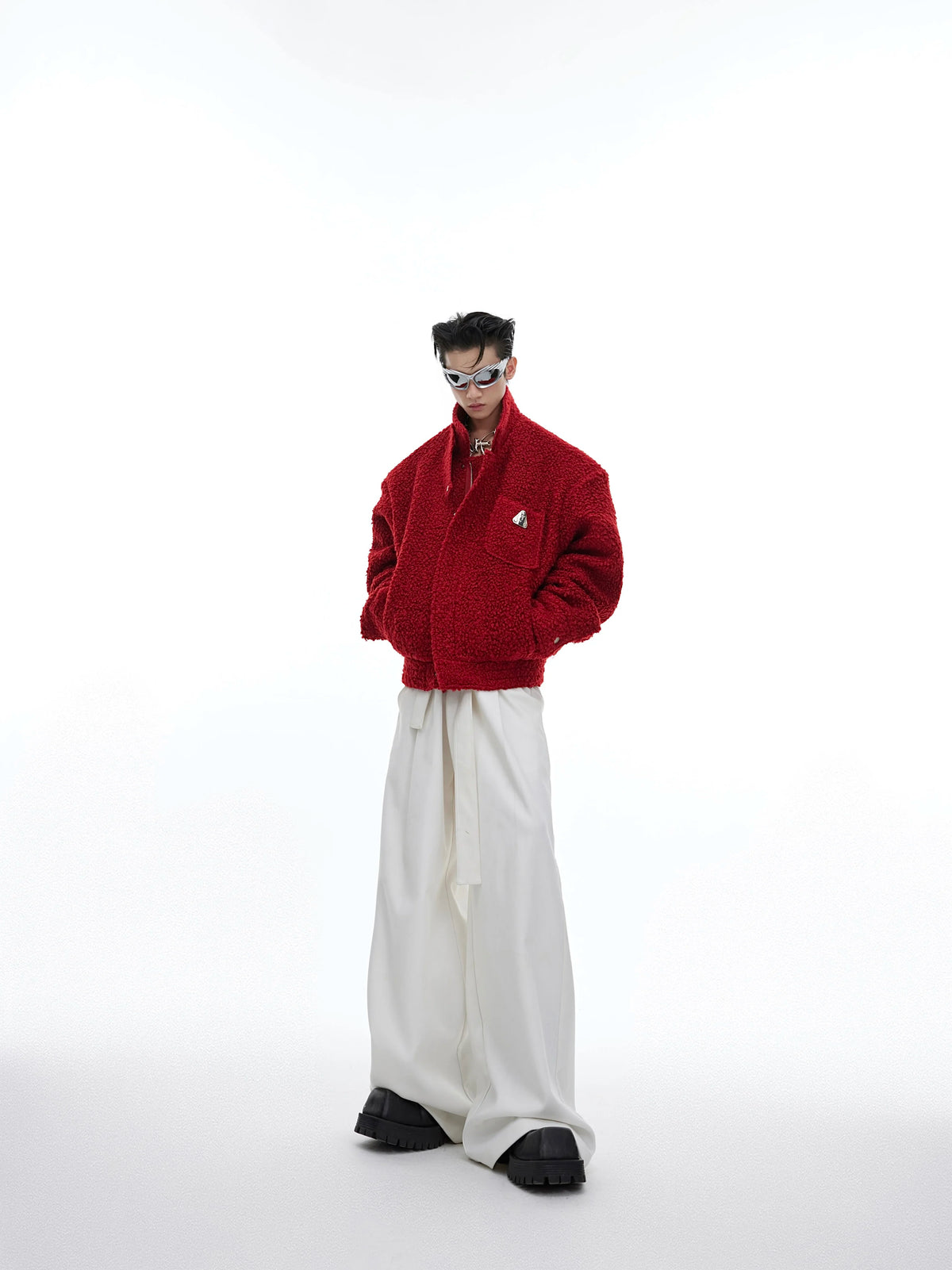 Tie-Waist Extra-Wide Trousers product view 3