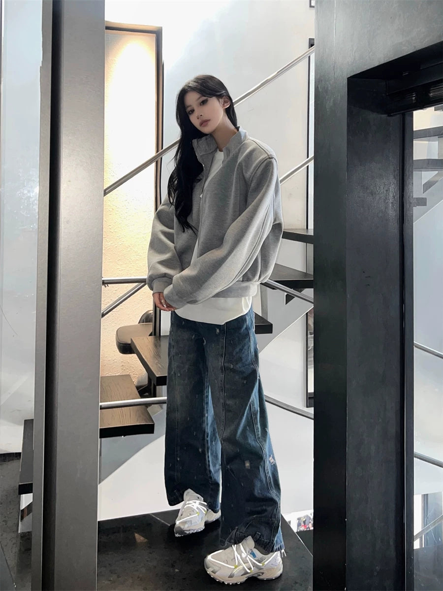 Layered Hood Panel Bomber Jacket product view 2
