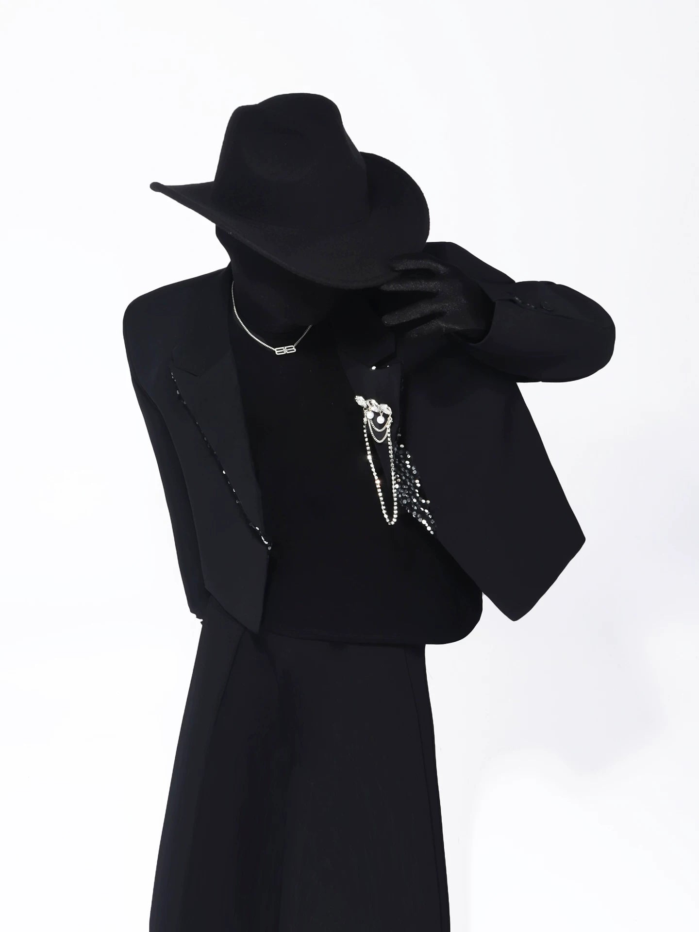 Jeweled Cropped Blazer product view 3