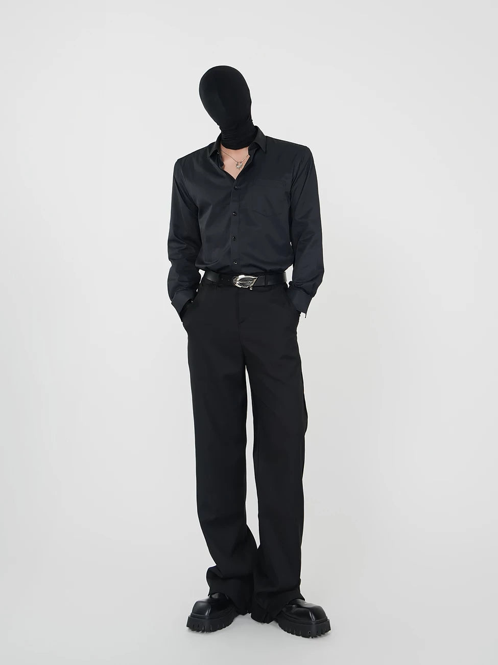 Classic Point-Collar Long-Sleeve Shirt product view 2