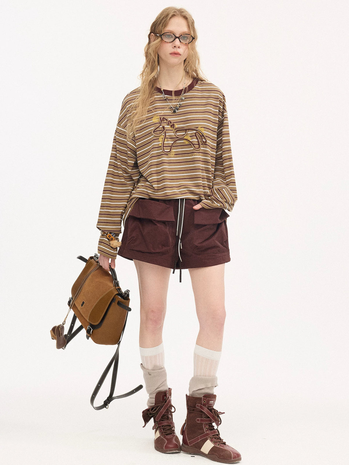 Cuffed Utility Pocket Shorts product view 2