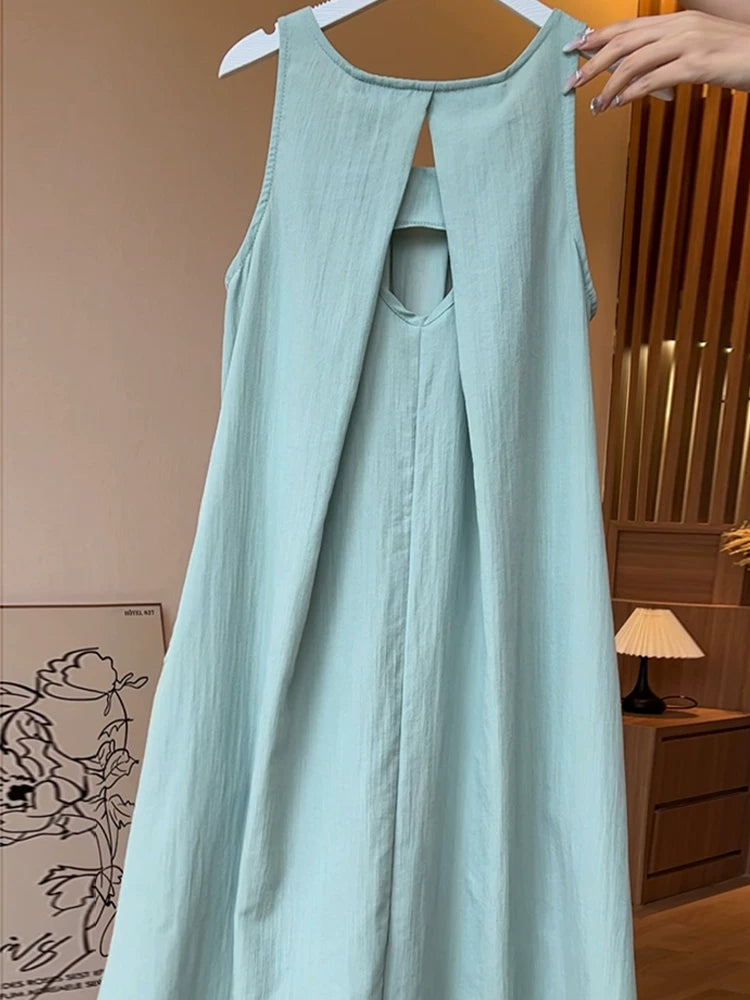 Halter-Neck Beach Maxi Dress product view 3