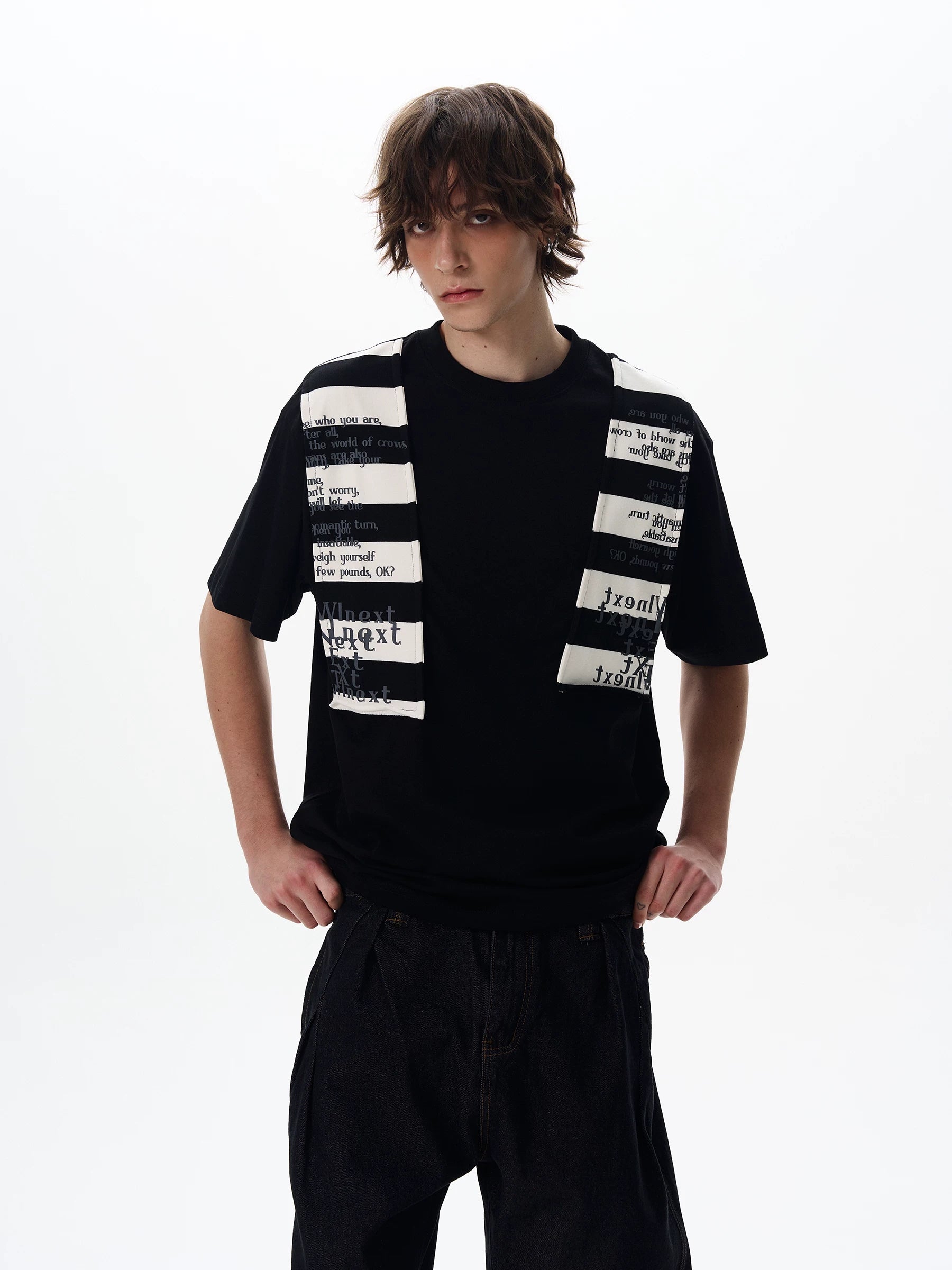 Patch-Panel Graphic T-Shirt product view 4
