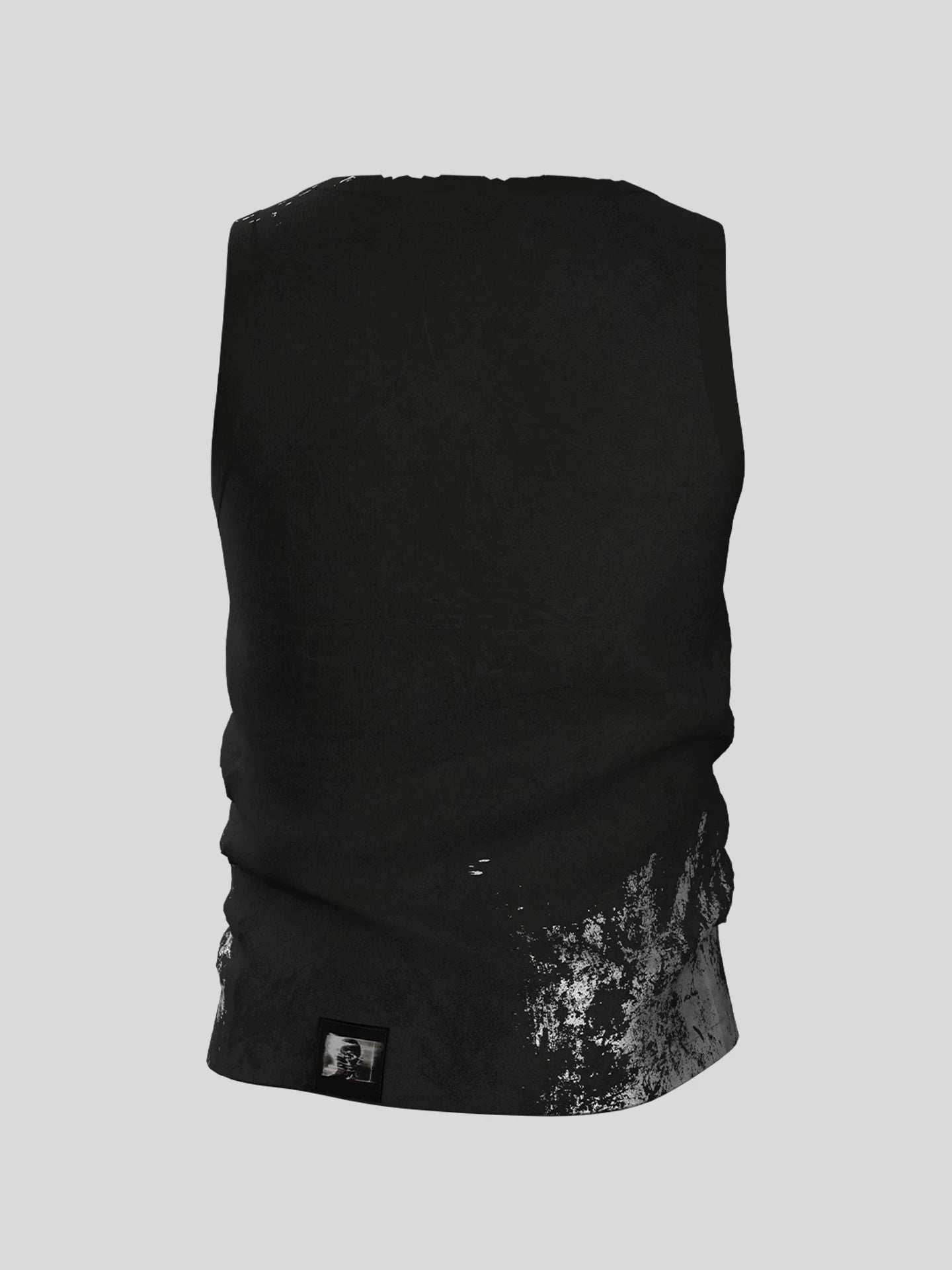 Silver Cross Print Fitted Cotton Tank product view 2