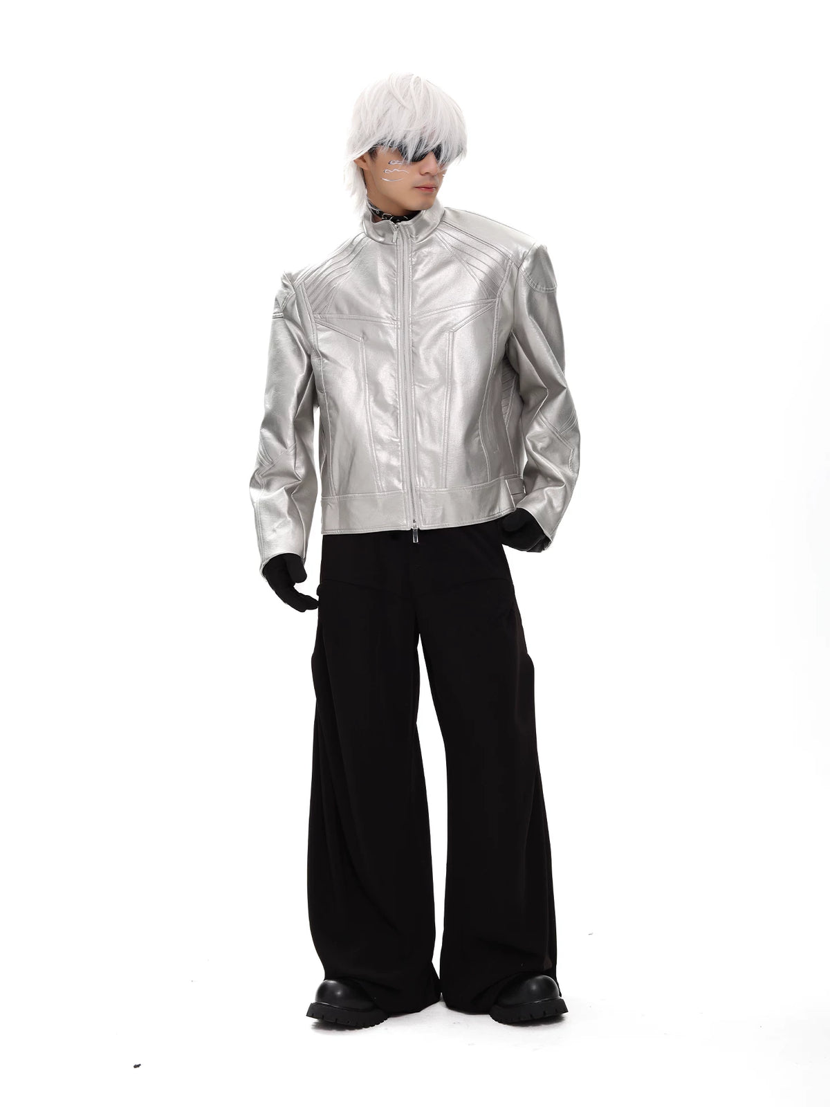 Silver Spine Moto Jacket product view 4