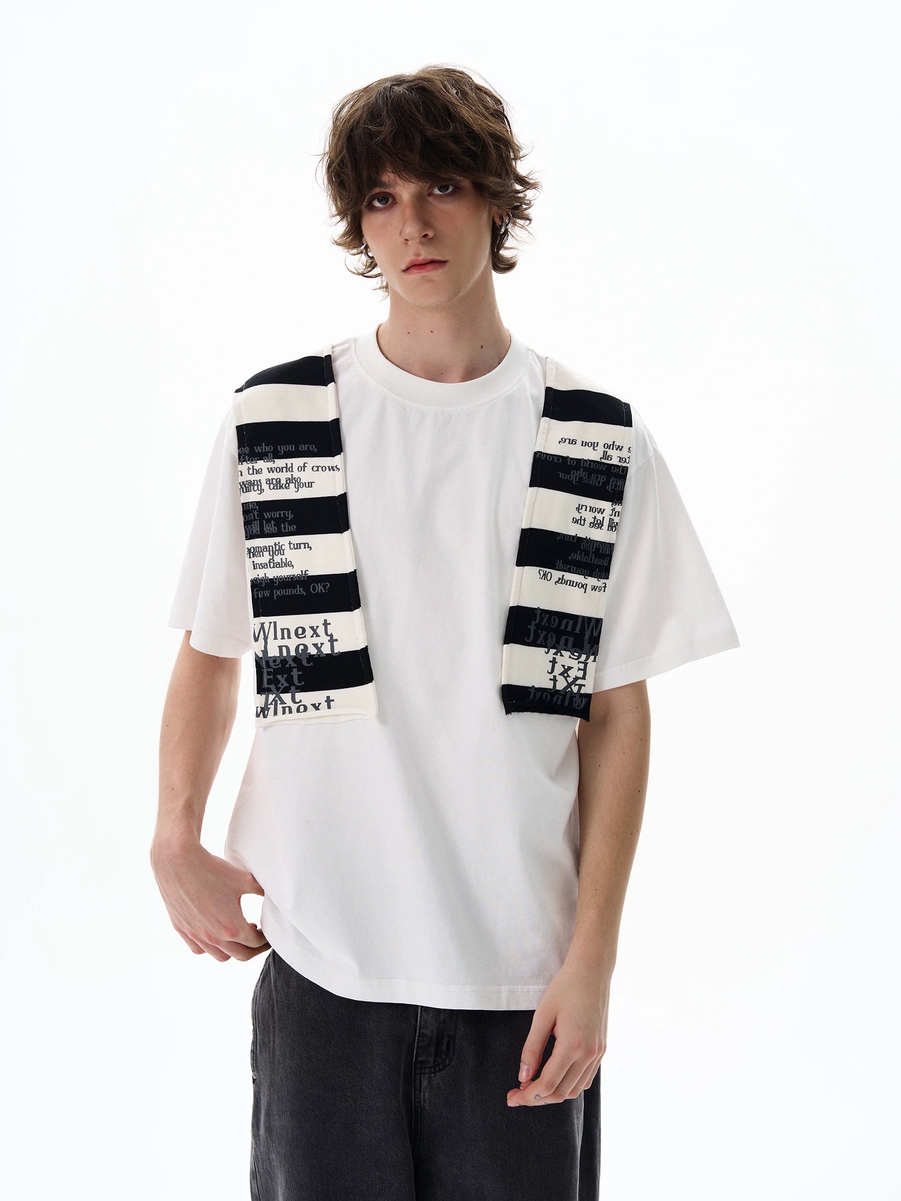 Patch-Panel Graphic T-Shirt product view 5