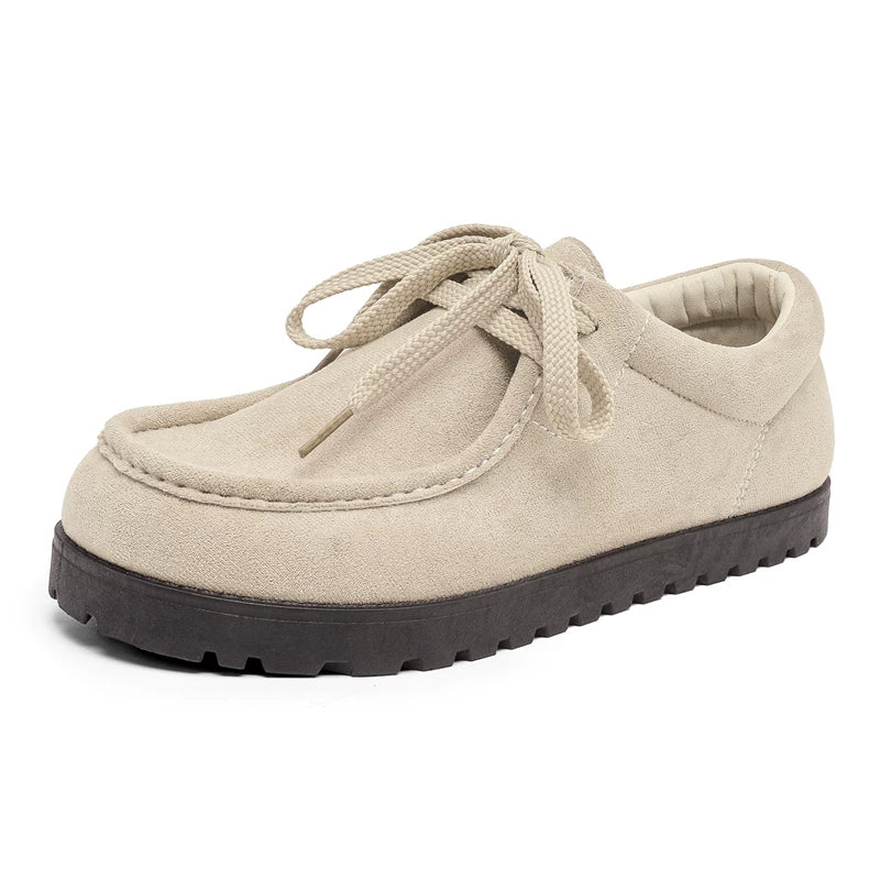 Square-Toe Suede Lace-Up Shoes product view 4