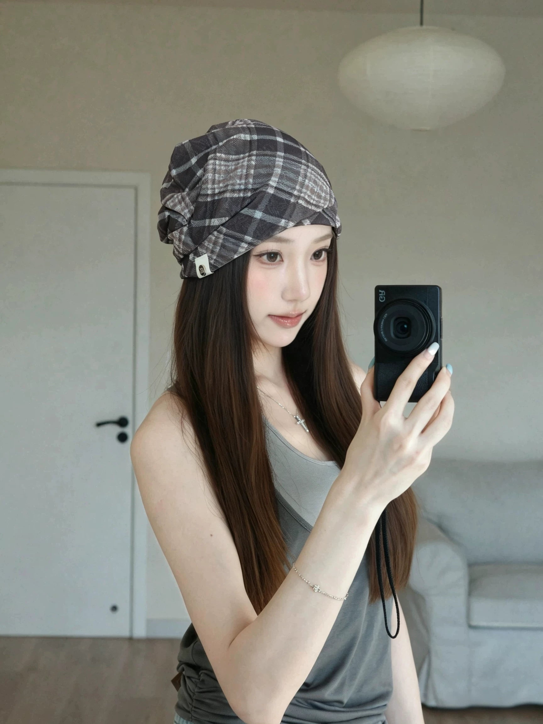 Printed Slouchy Headwrap Beanie product view 5