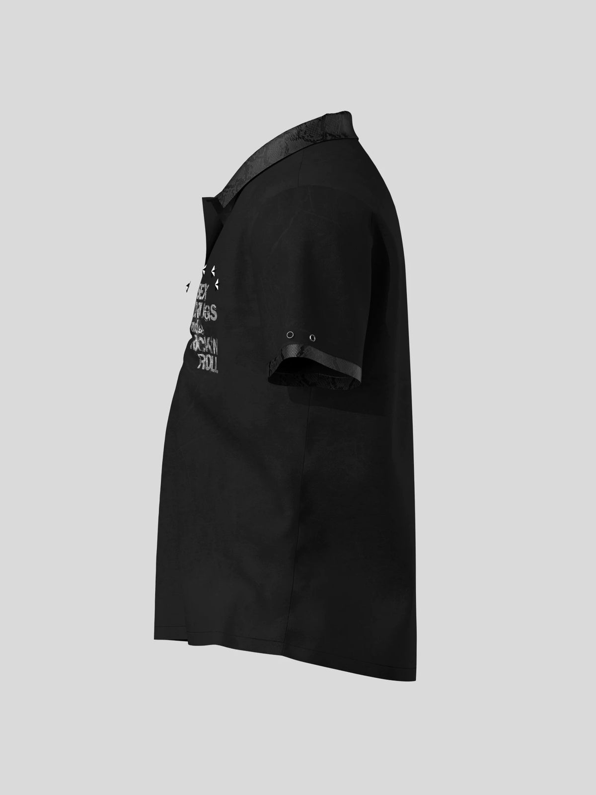 Studded Rock Graphic Cotton Polo product view 5