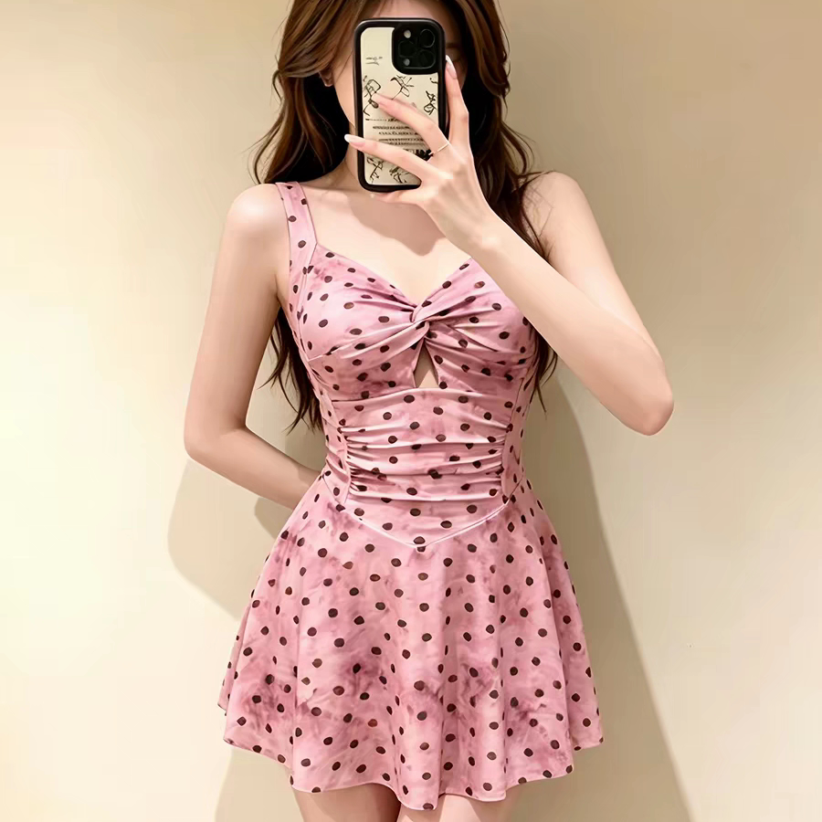 Polka-Dot Swim Dress product view 5