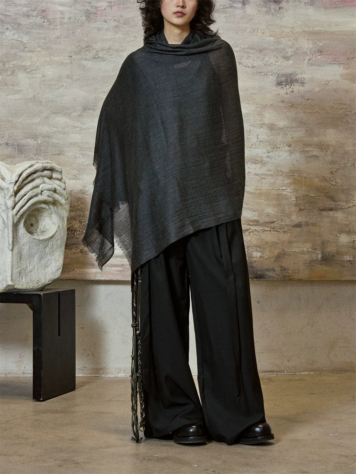 Lightweight Solid Scarf and Shawl product view 6