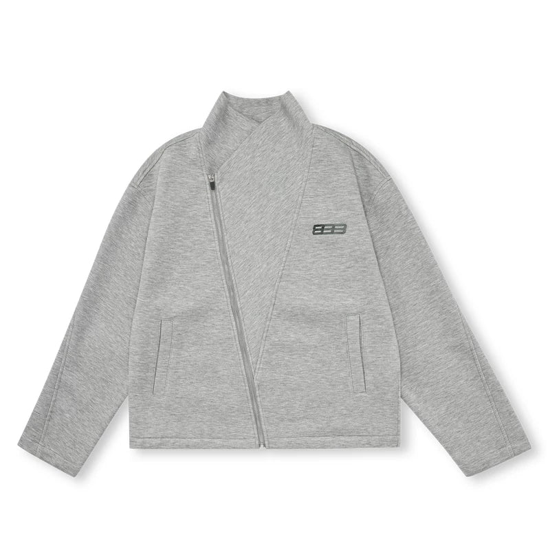 Asymmetric Zip High-Neck Jacket product view 5
