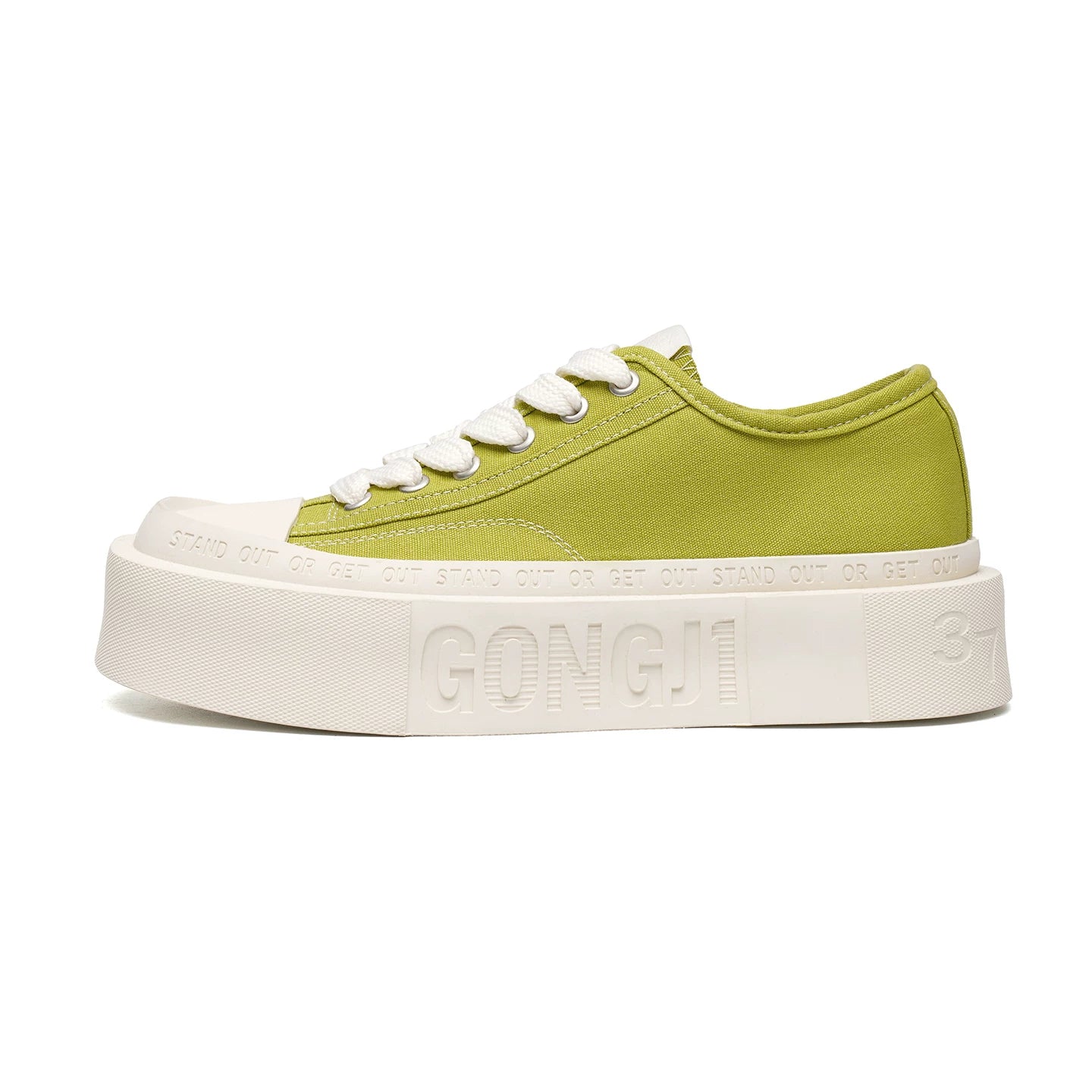 Square-Toe Platform Canvas Sneakers product view 6