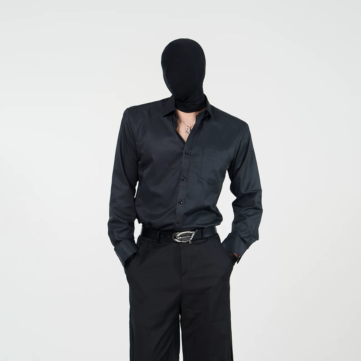 Classic Point-Collar Long-Sleeve Shirt product view 4