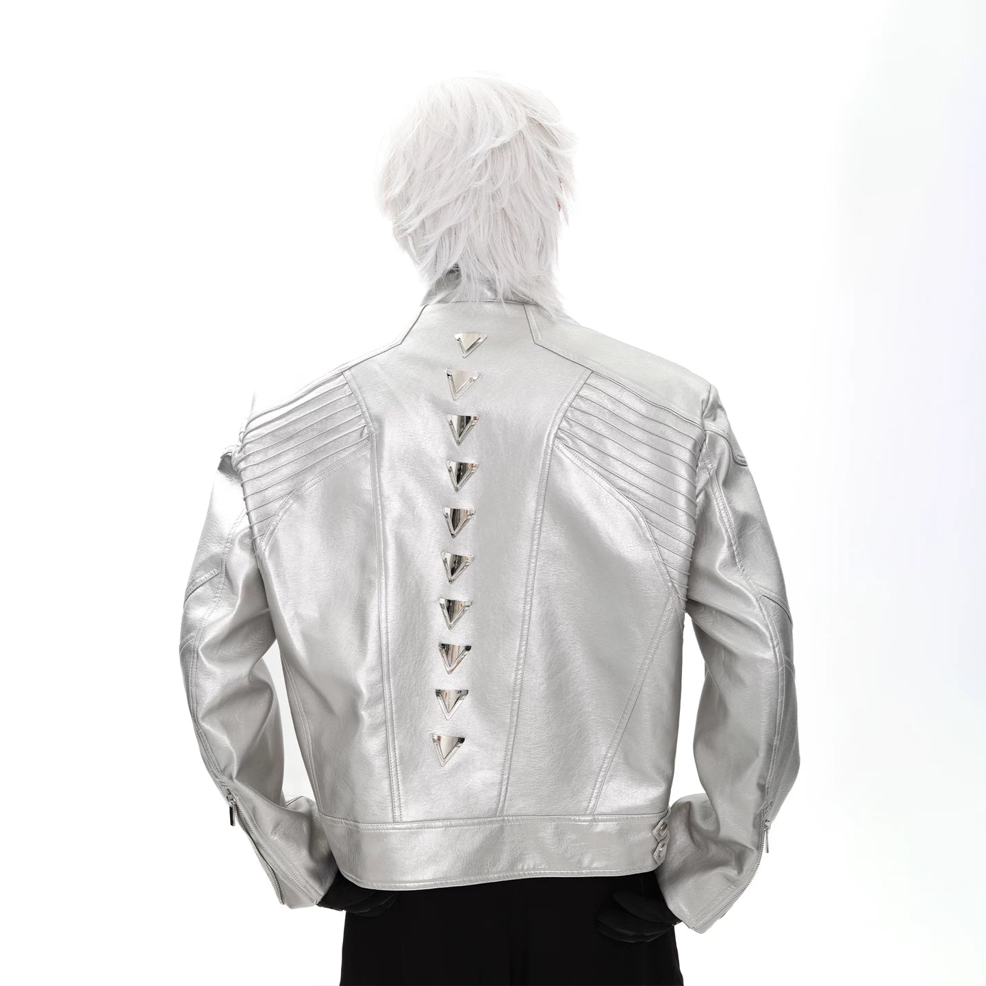 Silver Spine Moto Jacket product view 6