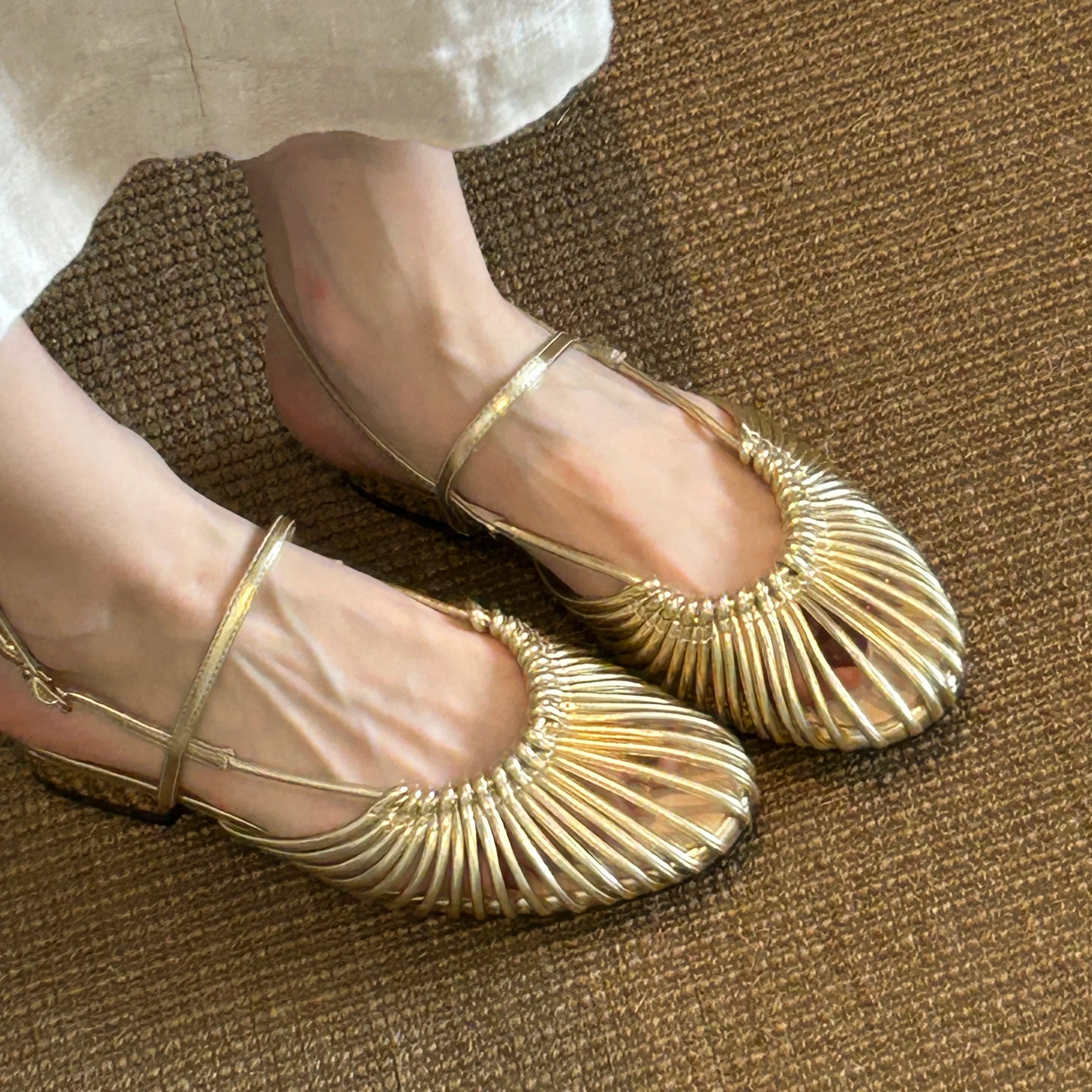 Woven Caged Mary Jane Sandals product view 9