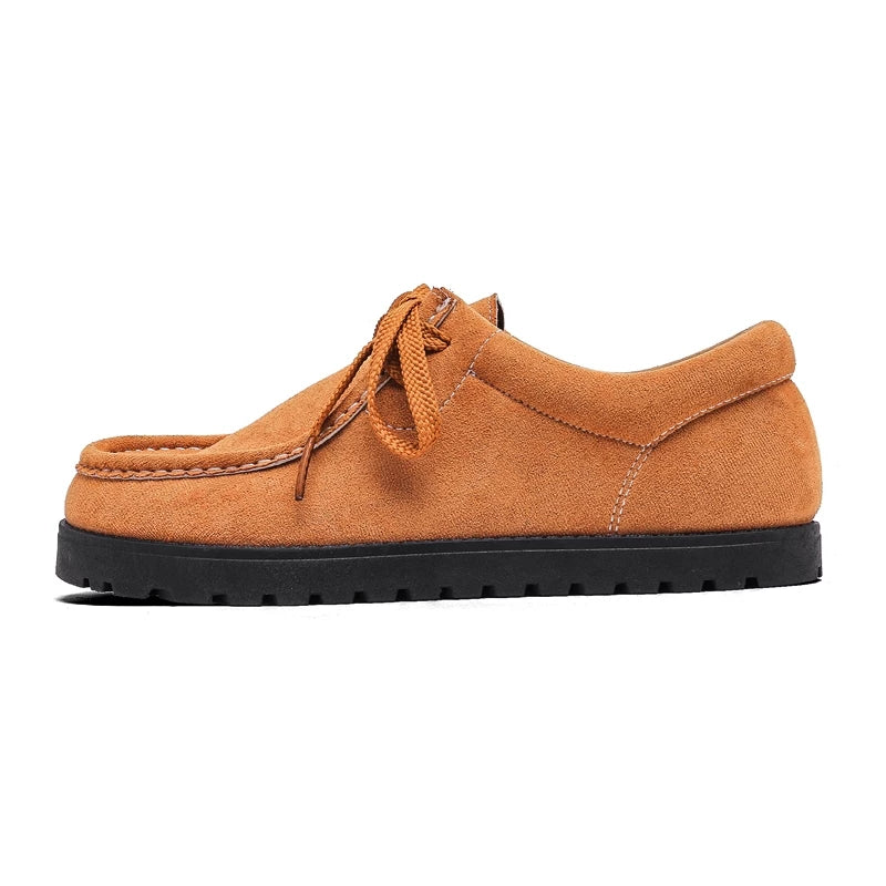 Square-Toe Suede Lace-Up Shoes product view 5