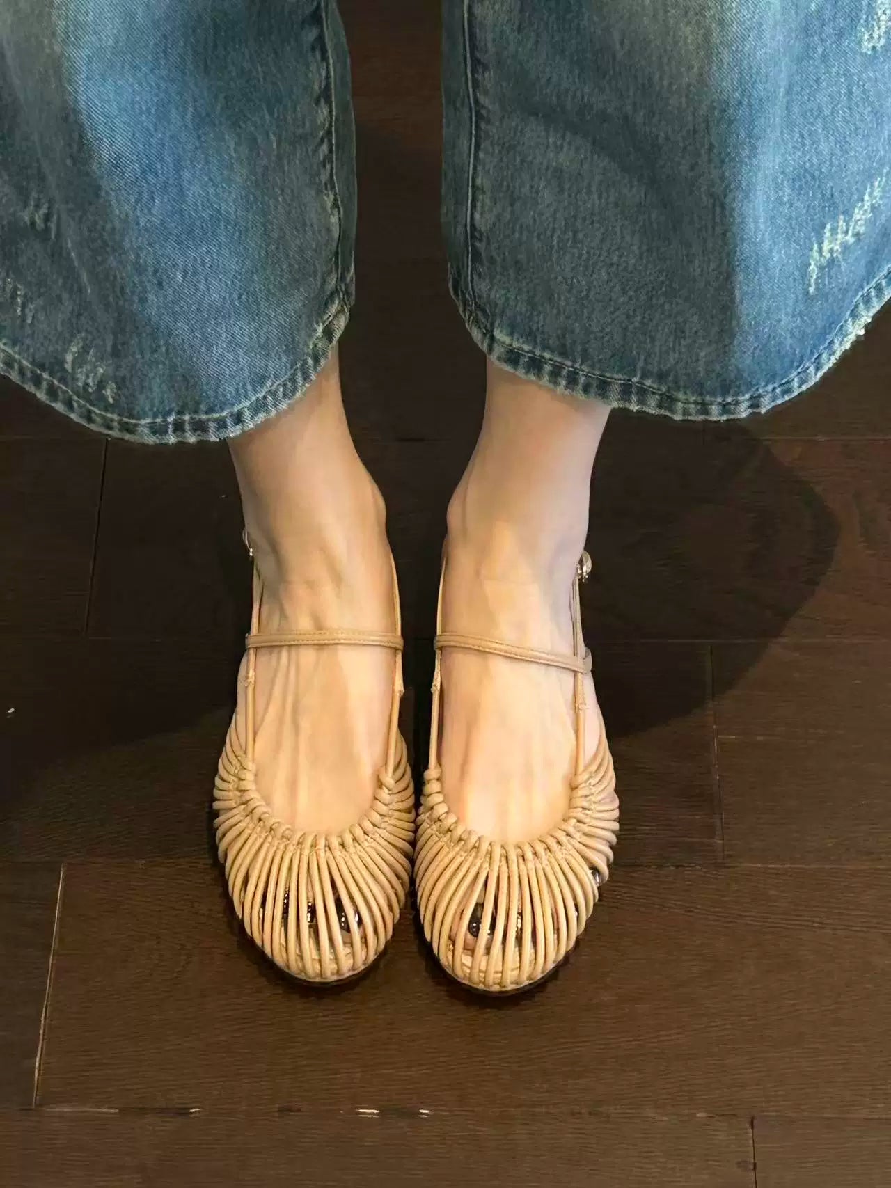 Woven Caged Mary Jane Sandals product view 11