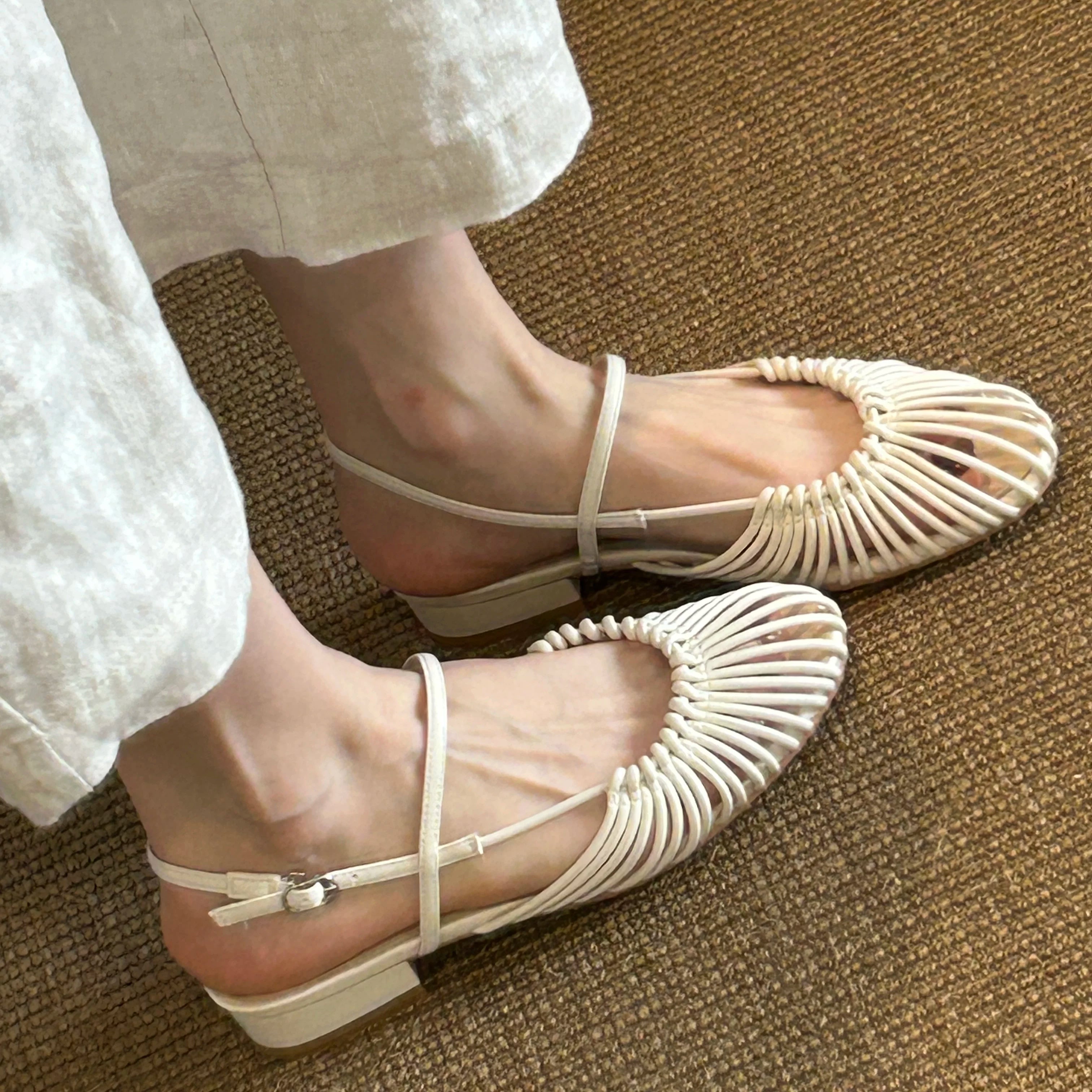Woven Caged Mary Jane Sandals product view 12