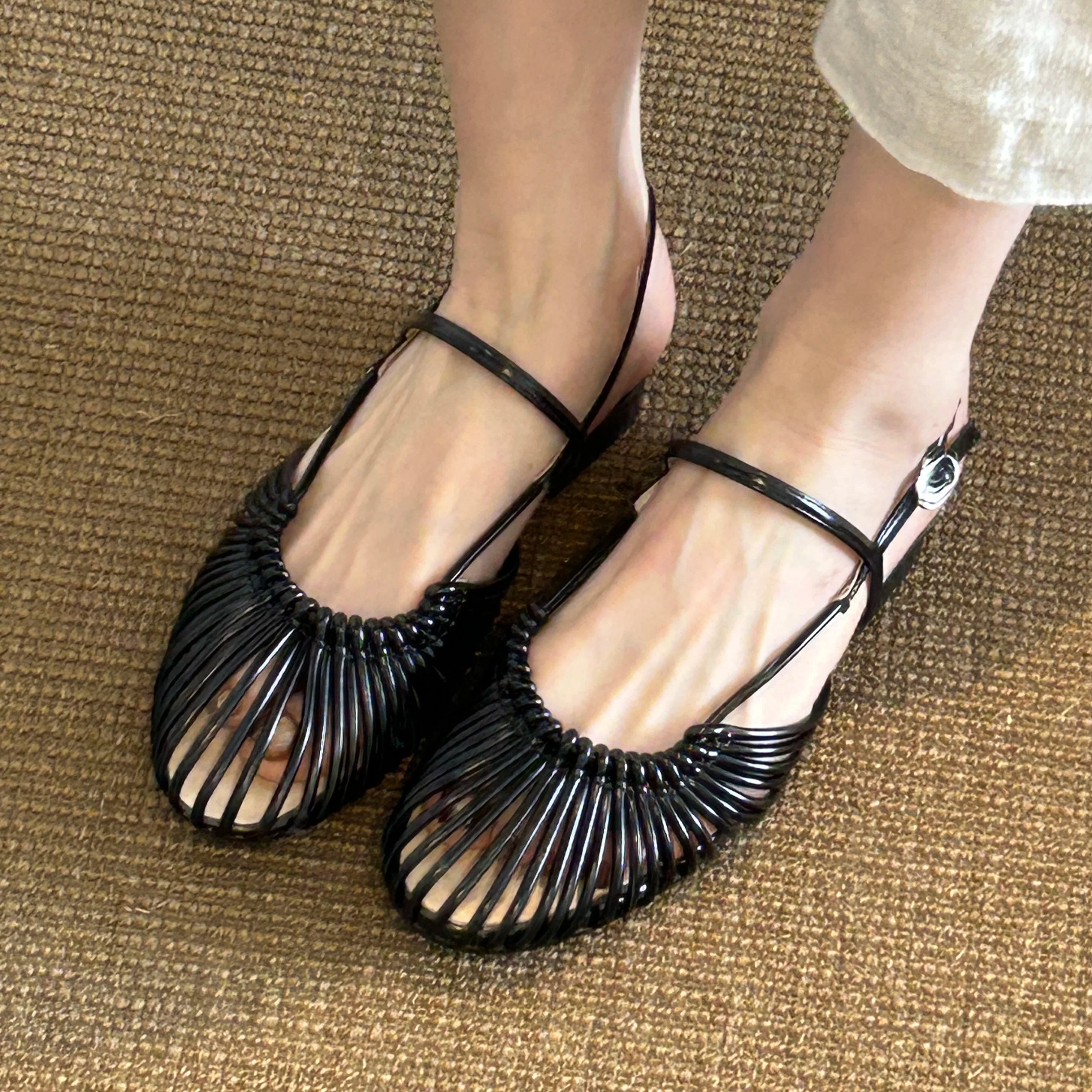 Woven Caged Mary Jane Sandals product view 13