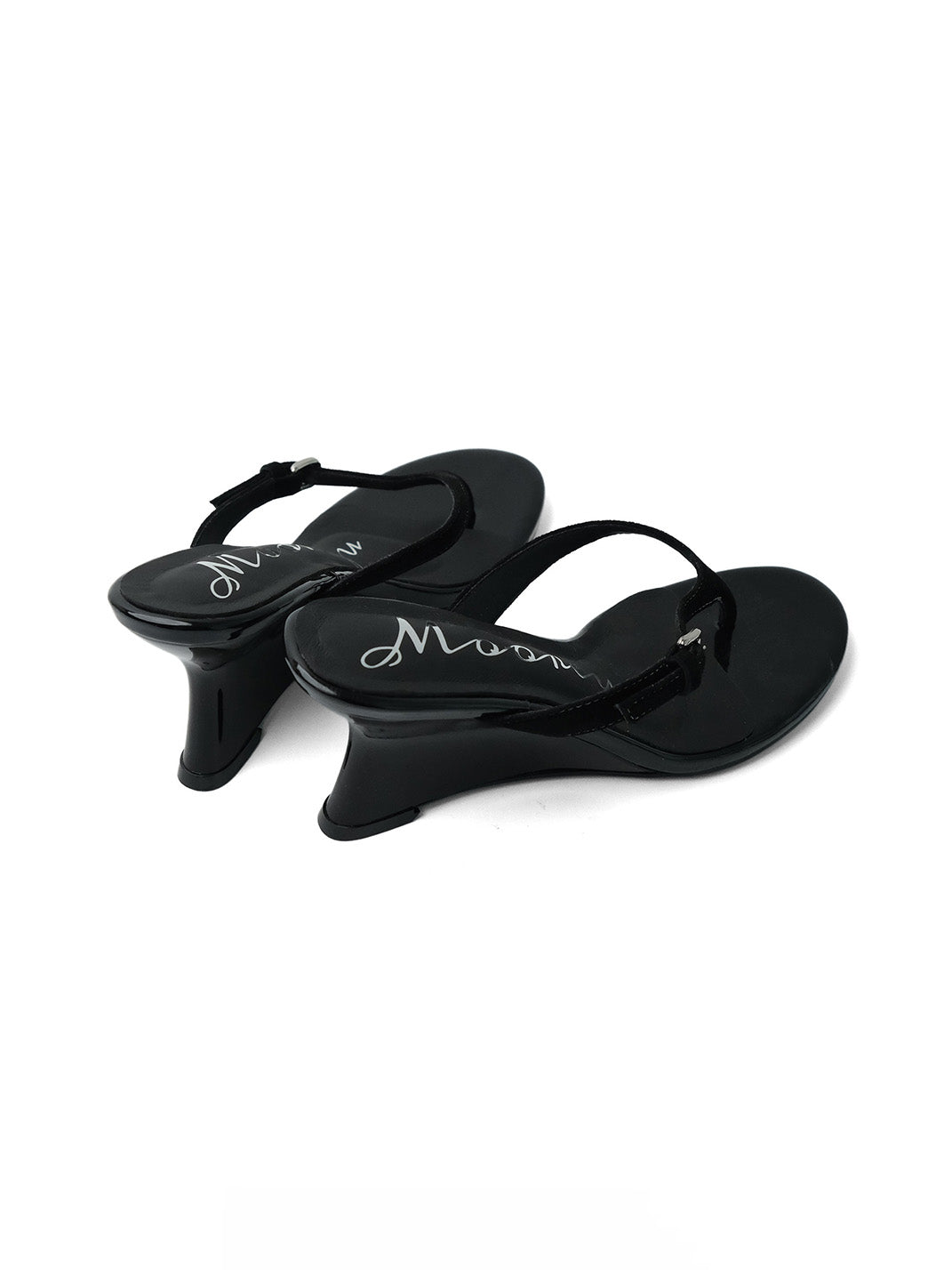 Lambskin Thong Kitten-Heel Sandals - View 12