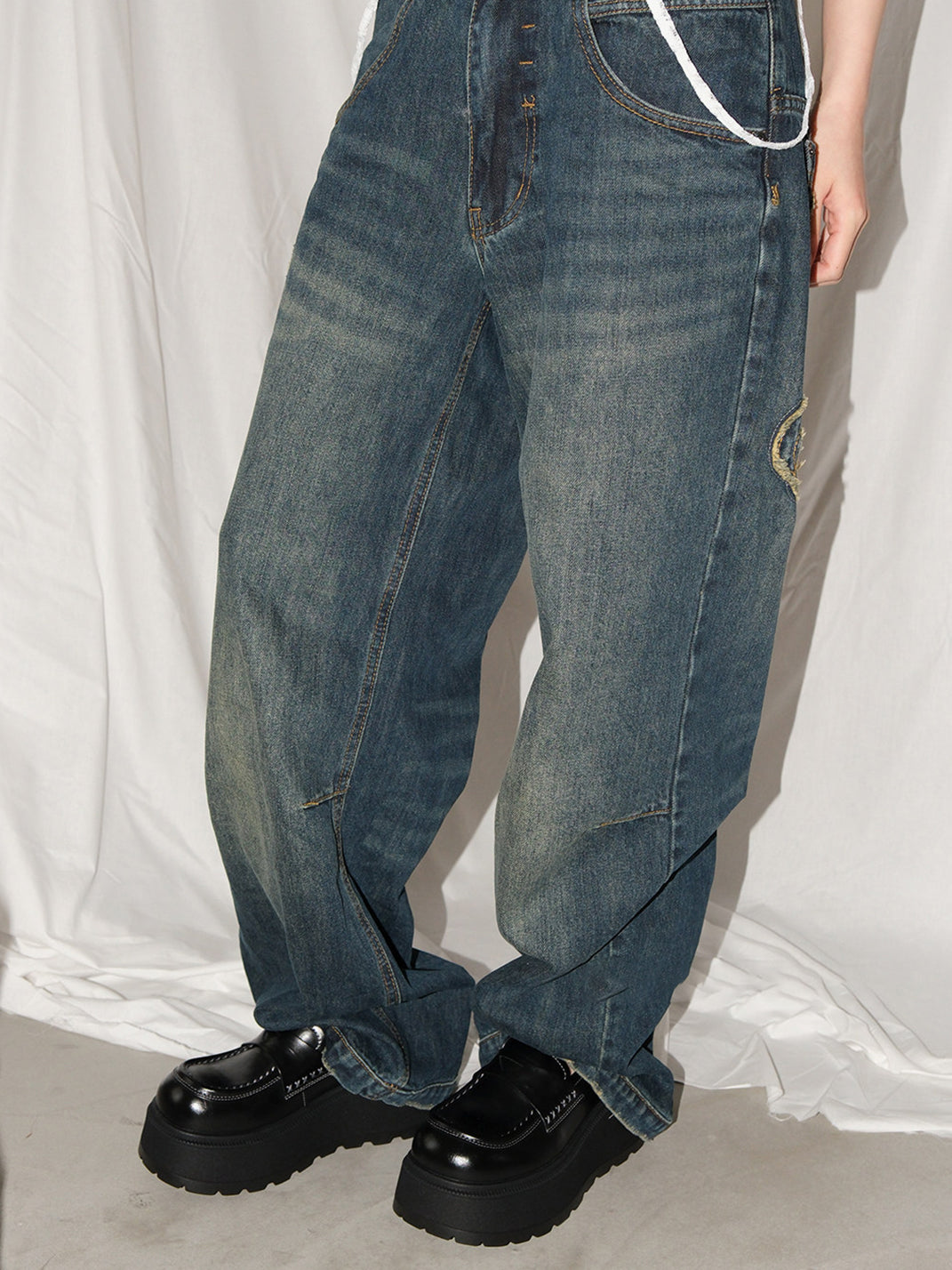 Rounded-Toe Chunky Platform Loafers - View 2