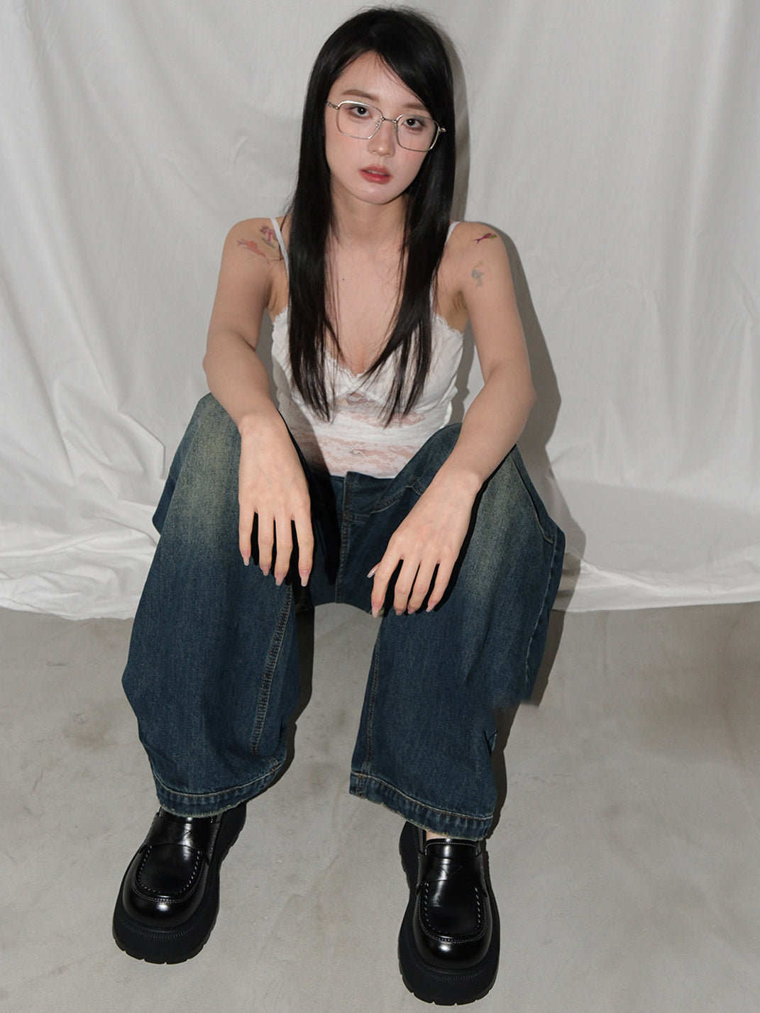Rounded-Toe Chunky Platform Loafers - View 3