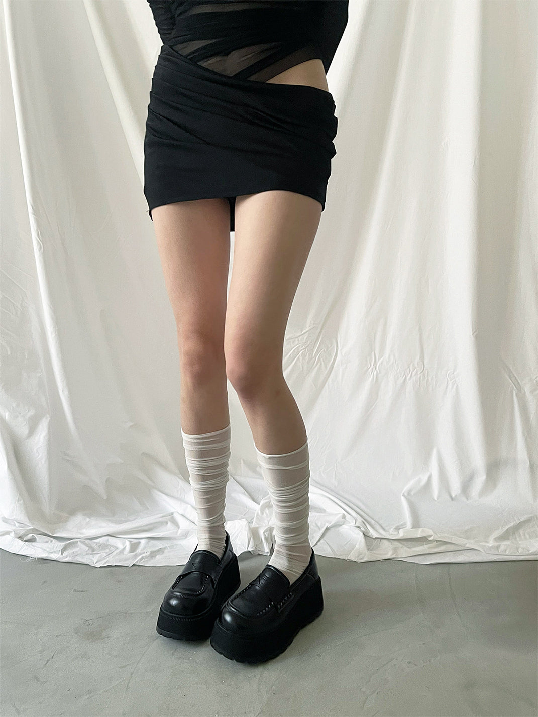 Rounded-Toe Chunky Platform Loafers - View 4
