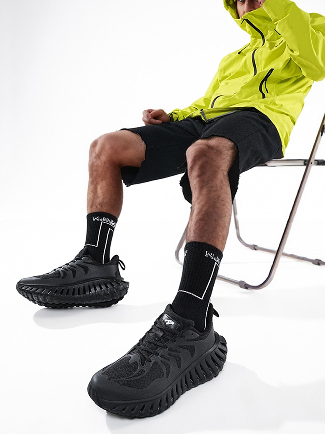 Breathable Colorblock Running Sneakers - View 3
