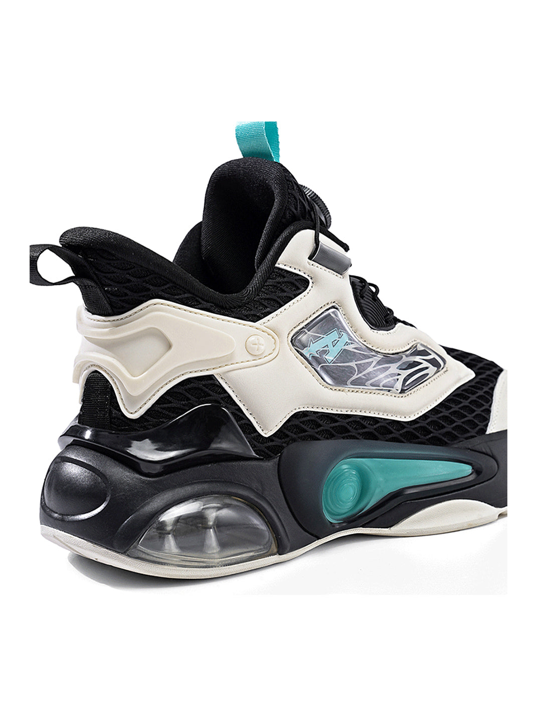 Black Air-Cushion Runner Sneakers - View 16