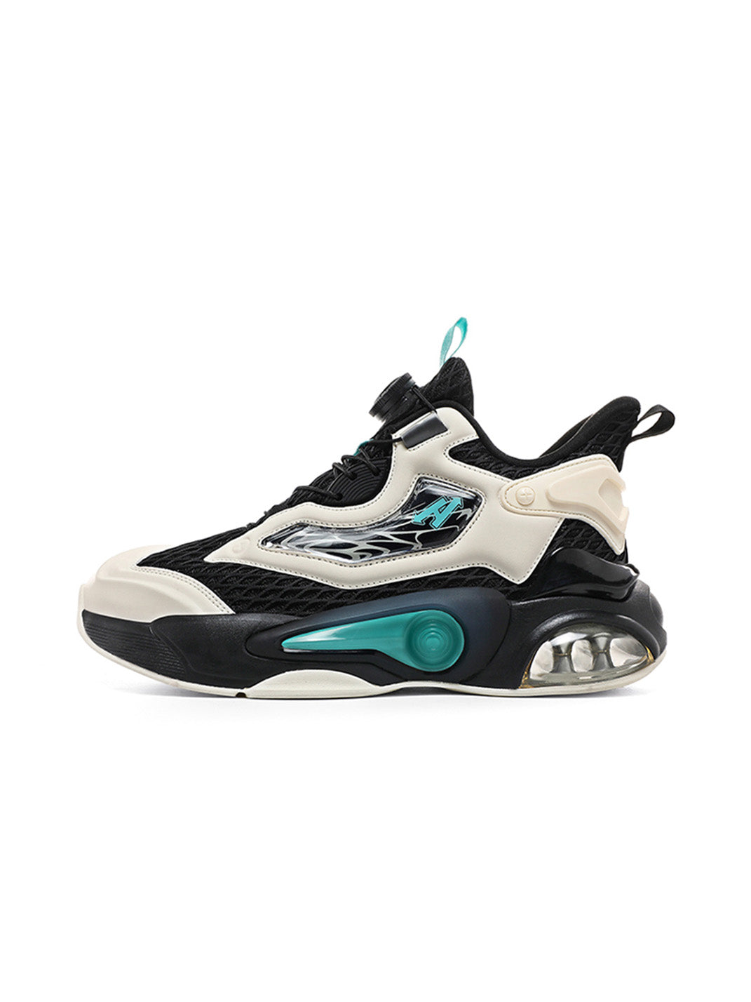 Black Air-Cushion Runner Sneakers - View 8