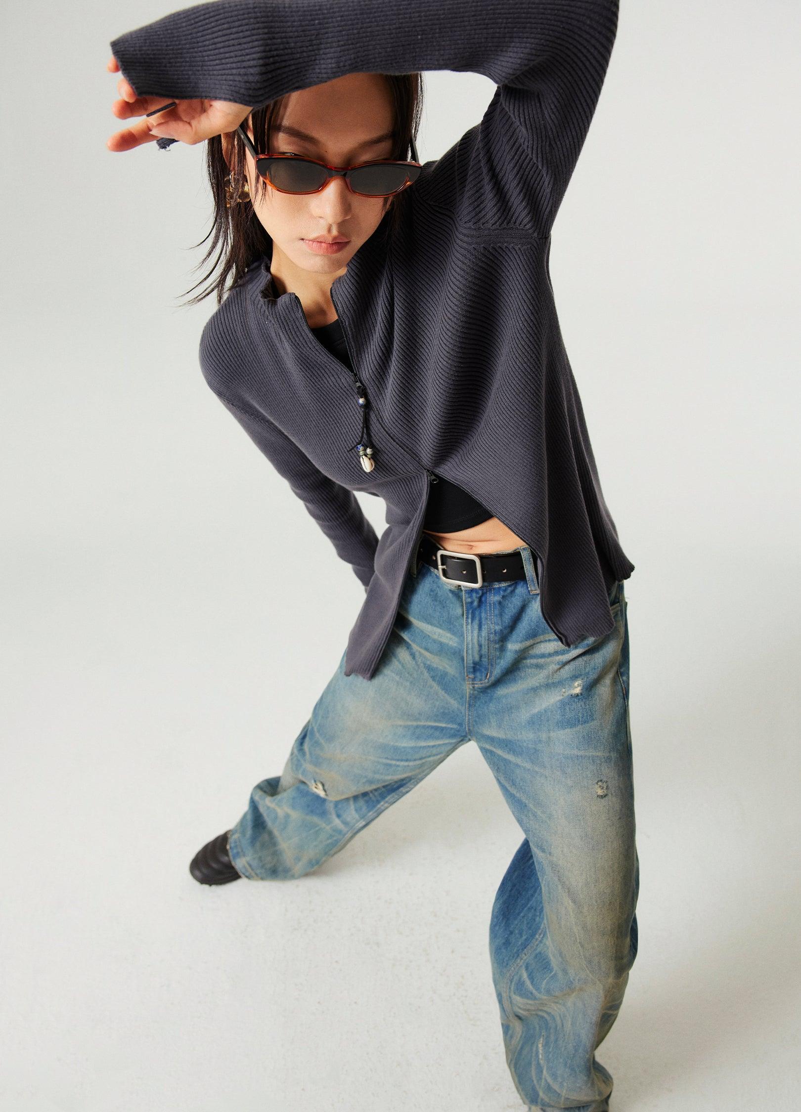 Nevada Cowboy Inspired Spider Web Wash Denim - chiclara