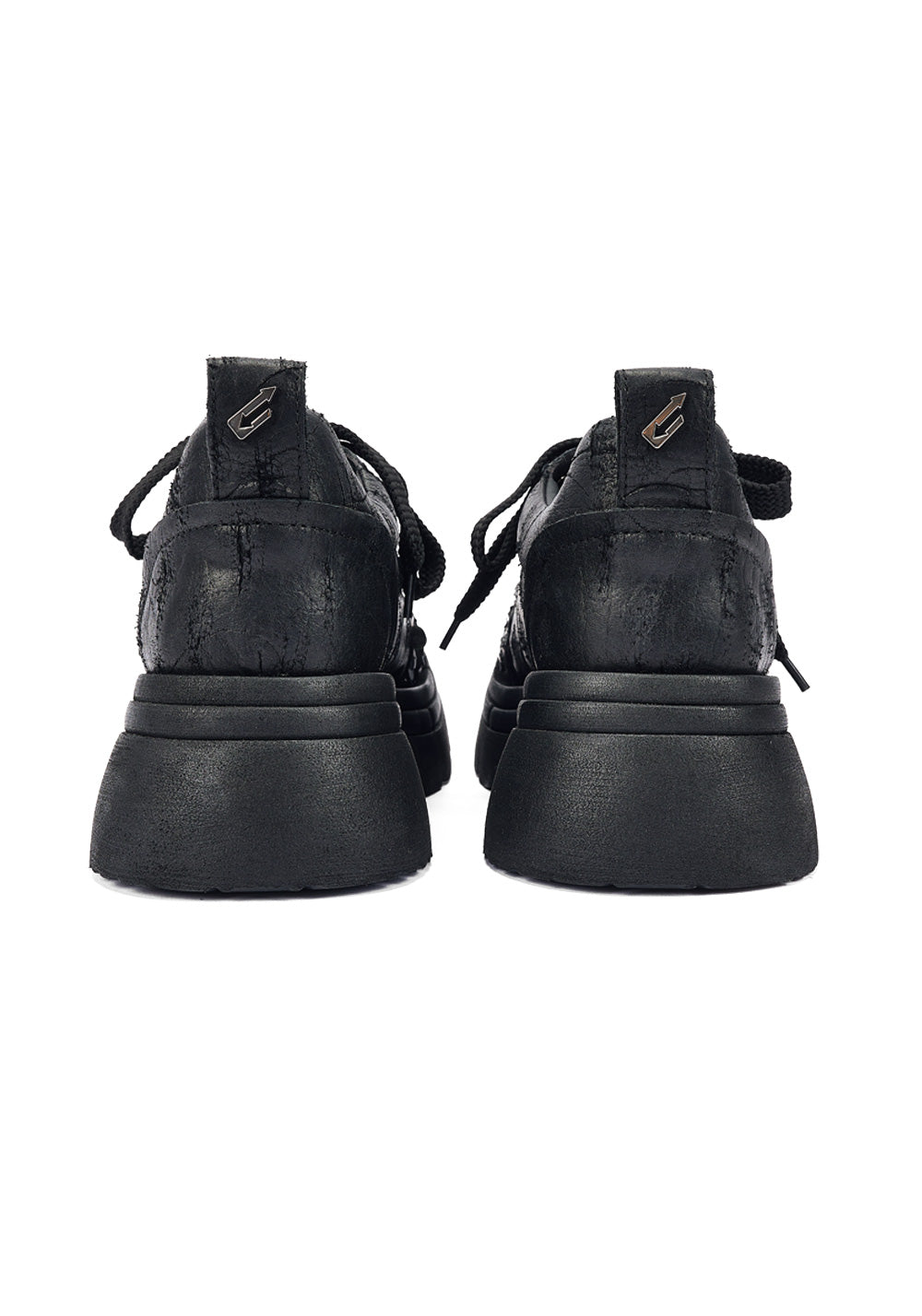 Floral-Sequin Platform Derby Shoes - View 12