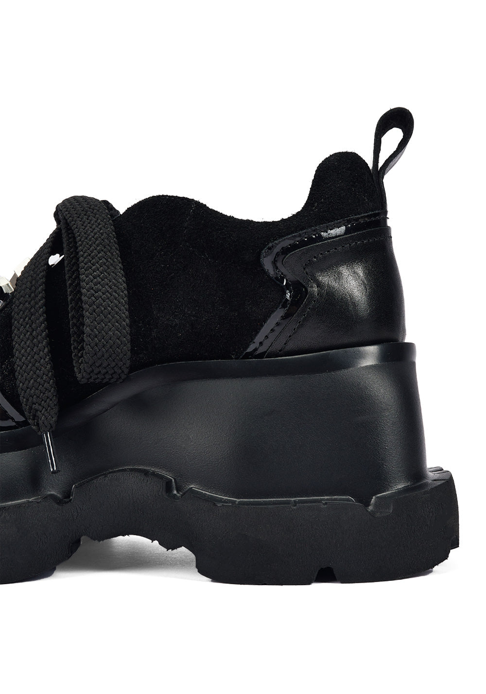 Horsehide Rope-Lace Platform Derby Shoes - View 11