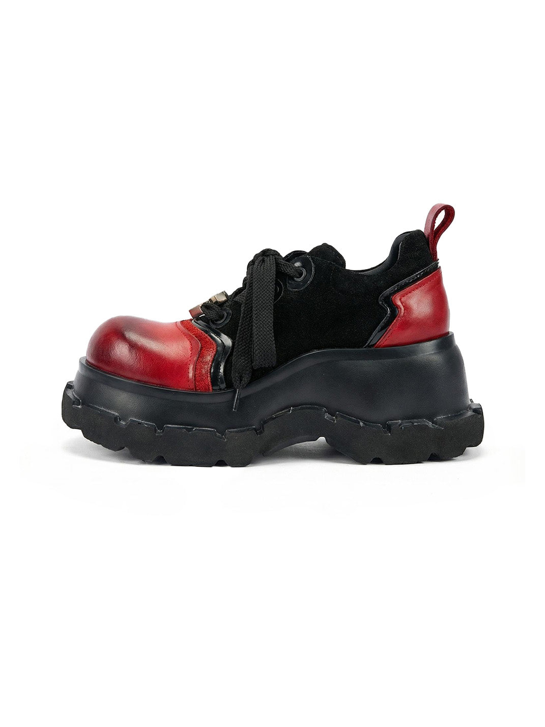 Red-Toe Nocturne Platform Derby Shoes