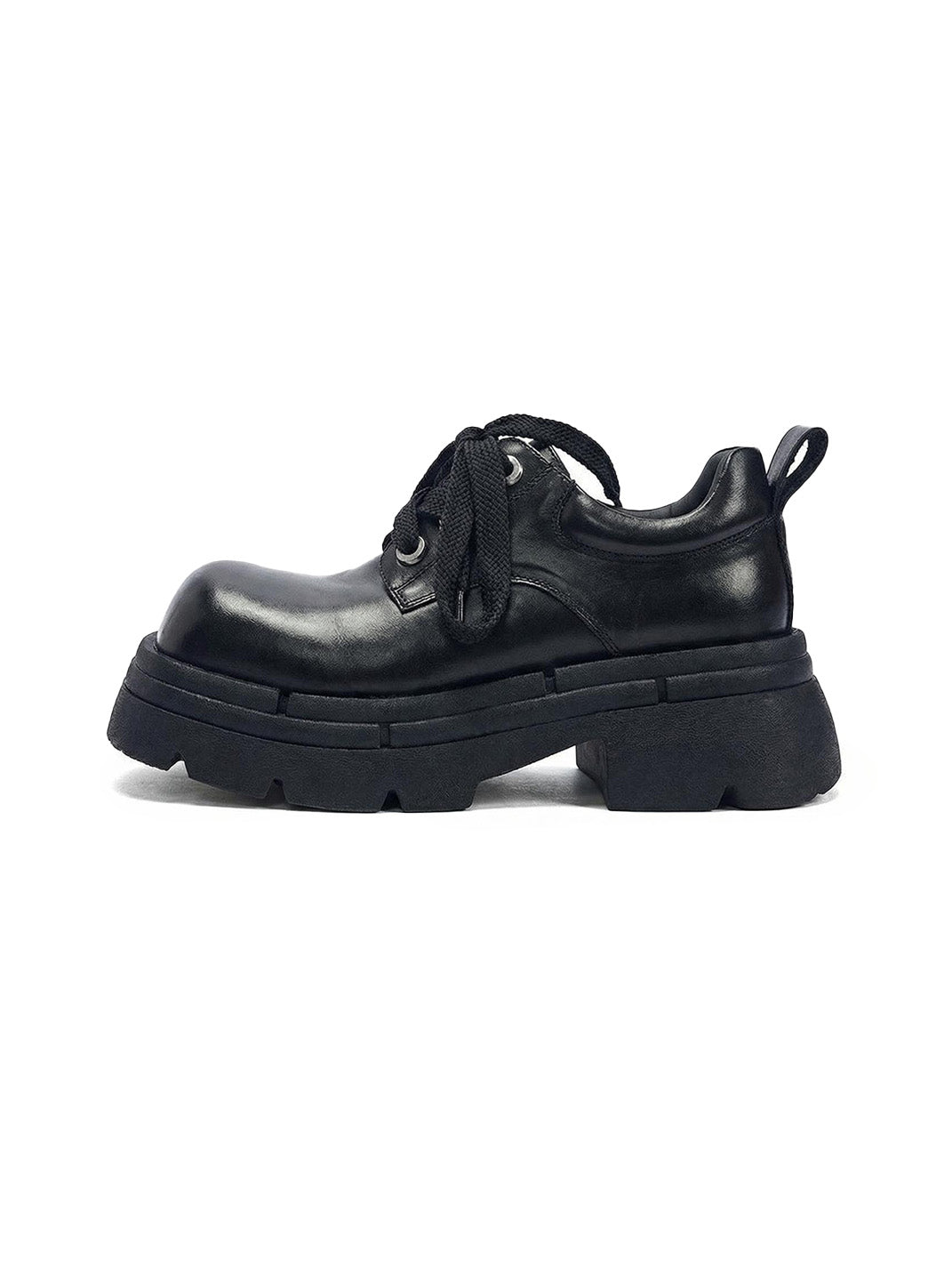 Detachable-Plush Platform Derby Shoes