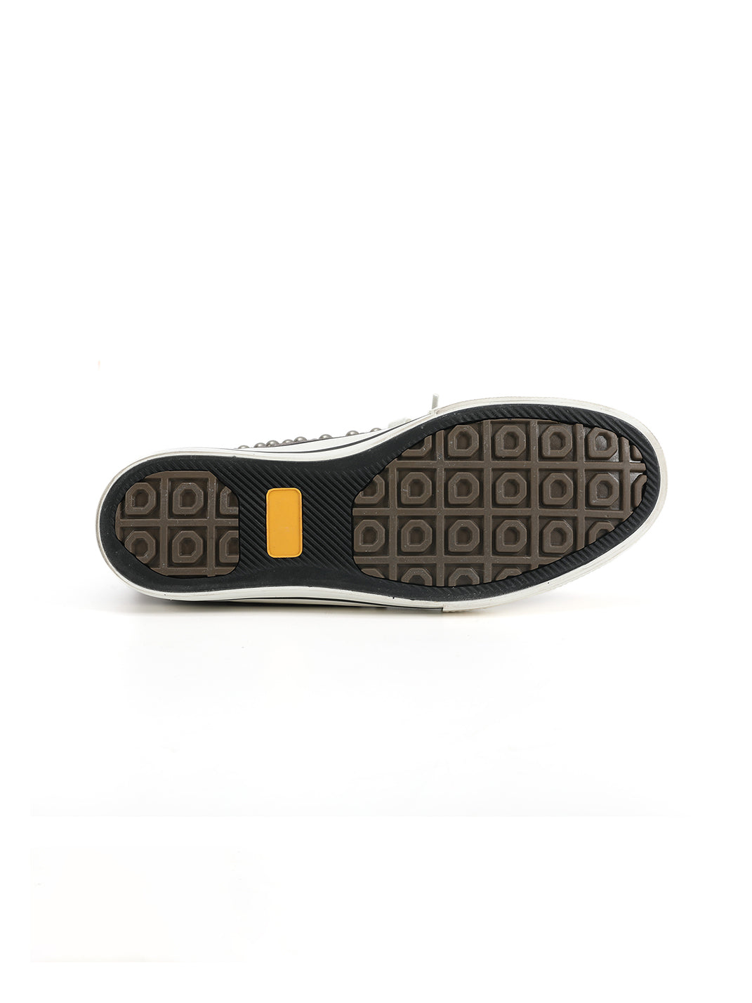 Zebra-Panel Studded Canvas High-Top Sneakers - View 7