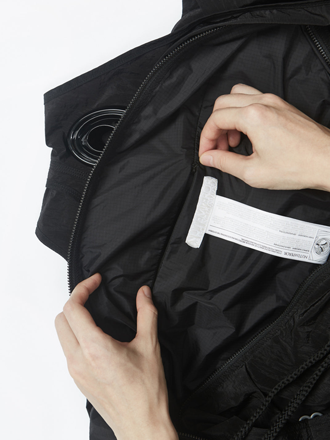 Black Utility-Pocket Nylon Sling Bag - View 9