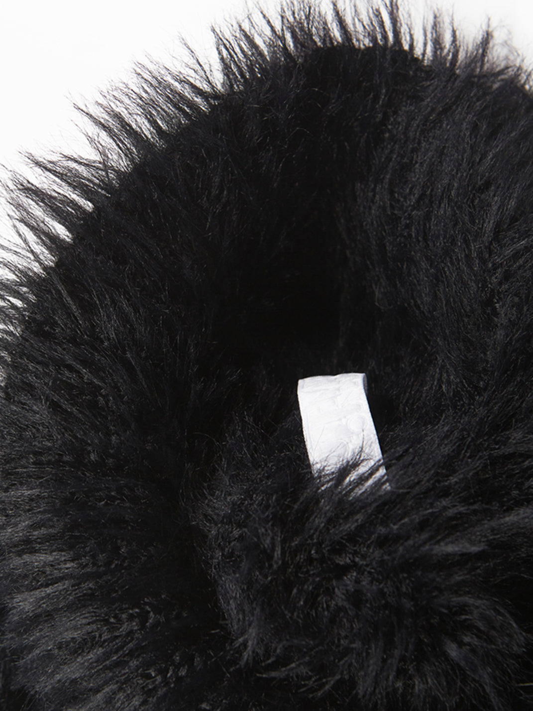 Black Shaggy-Fleece Adjustable Beanie - View 6