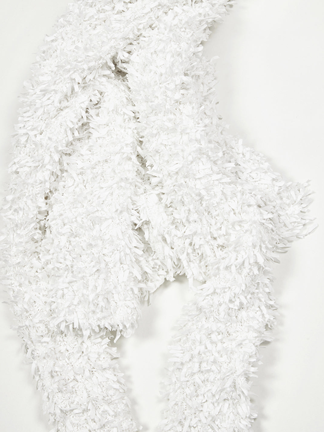 Ivory Ribbon-Yarn High-Neck Sweater - View 7