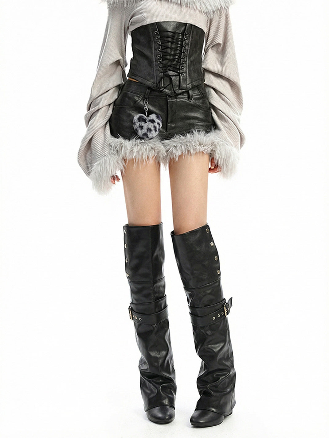 Convertible Foldover Over-the-Knee Boots - View 3