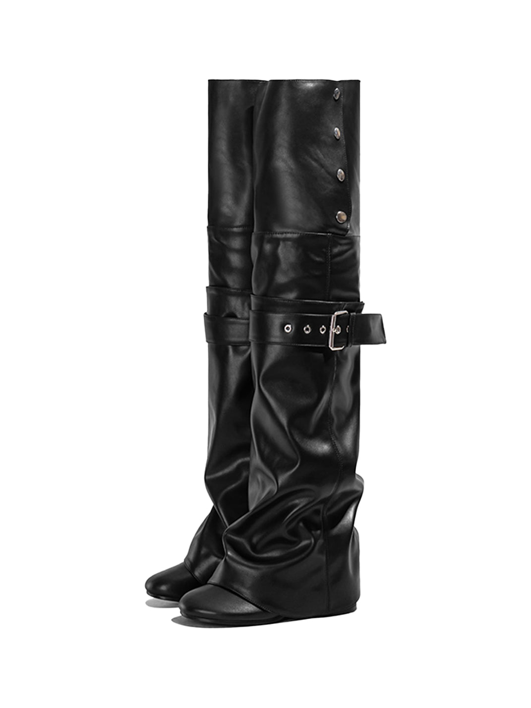 Convertible Foldover Over-the-Knee Boots - View 6