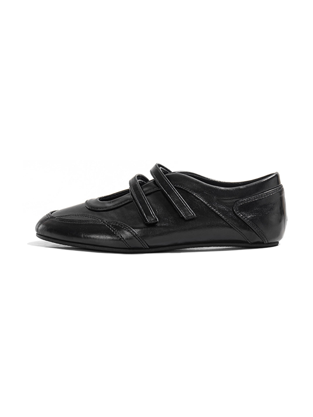 Crisscross-Strap Red Leather Flats - View 11