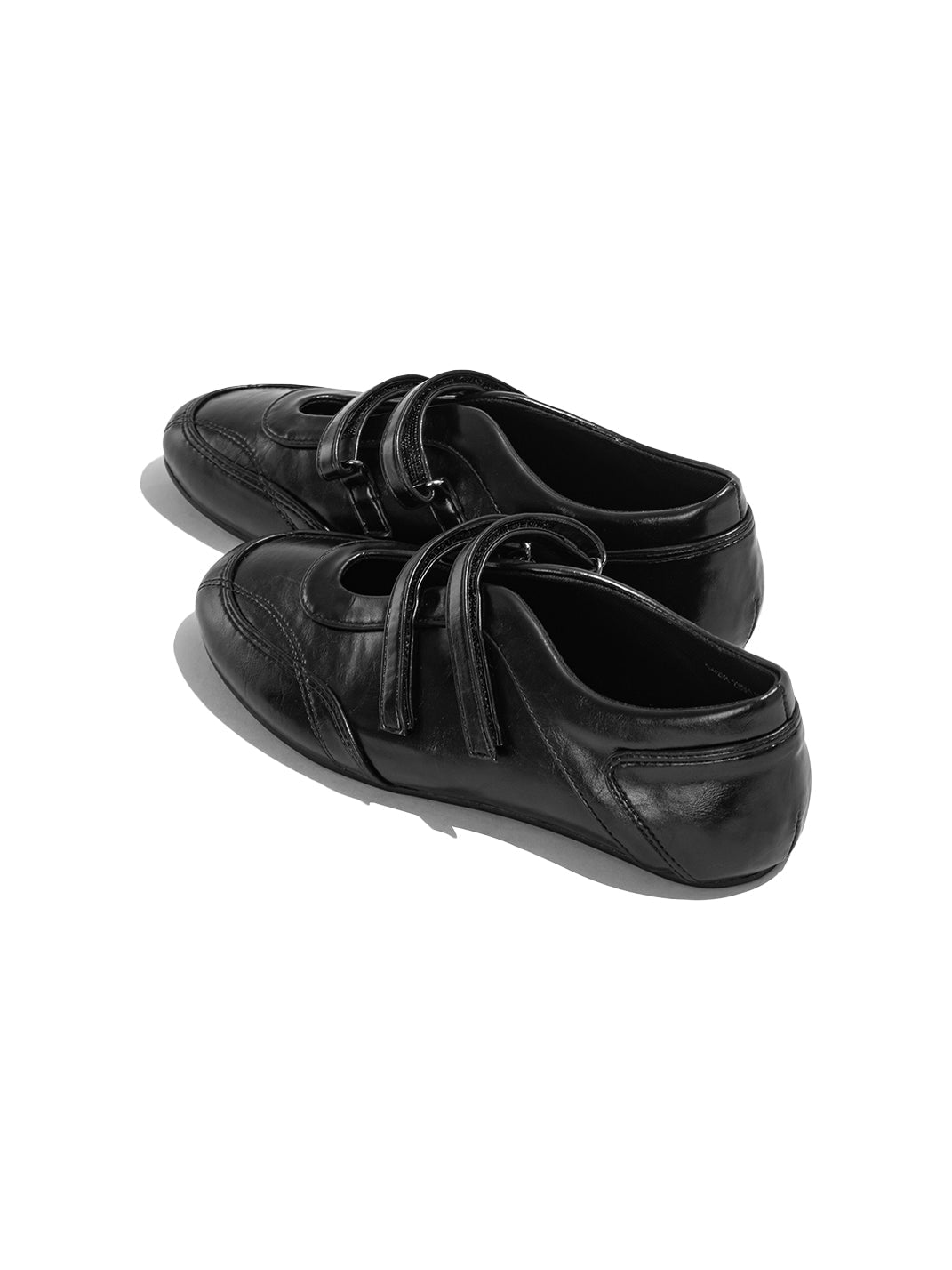 Crisscross-Strap Red Leather Flats - View 13