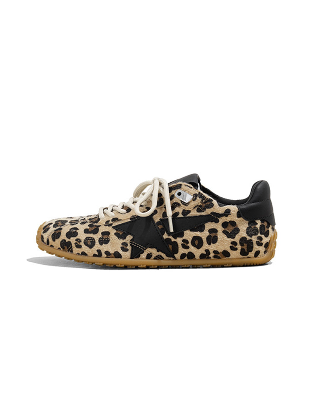 Leopard Suede Low-Profile Trainers