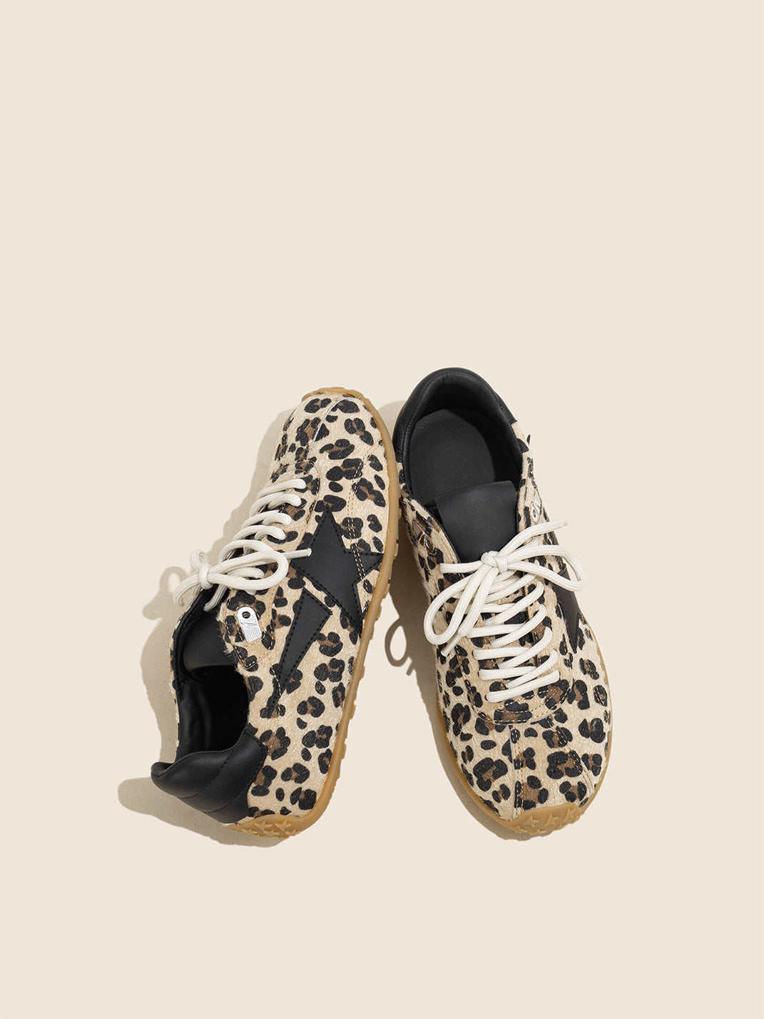 Leopard Suede Low-Profile Trainers - View 6