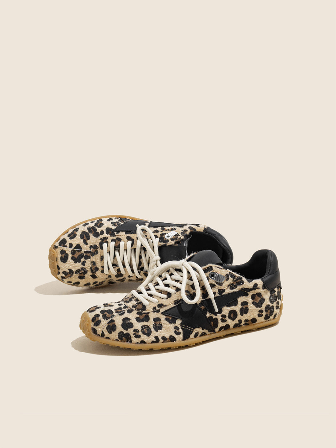 Leopard Suede Low-Profile Trainers - View 7