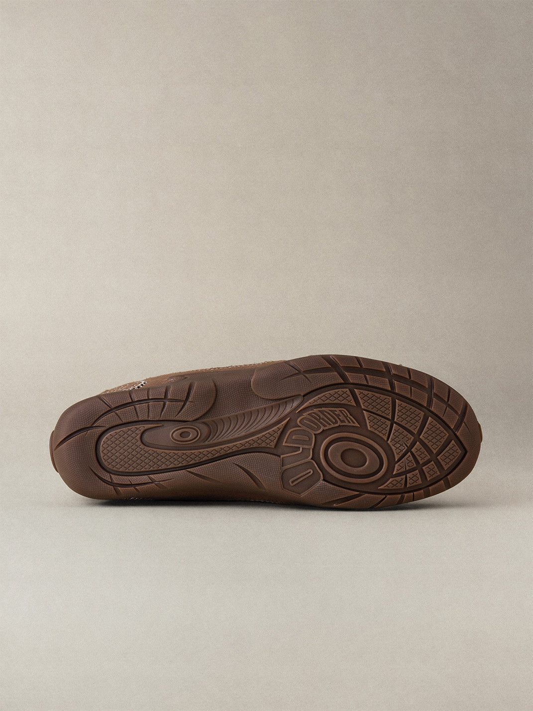 Brown Swirl-Panel Retro Trainers - View 12
