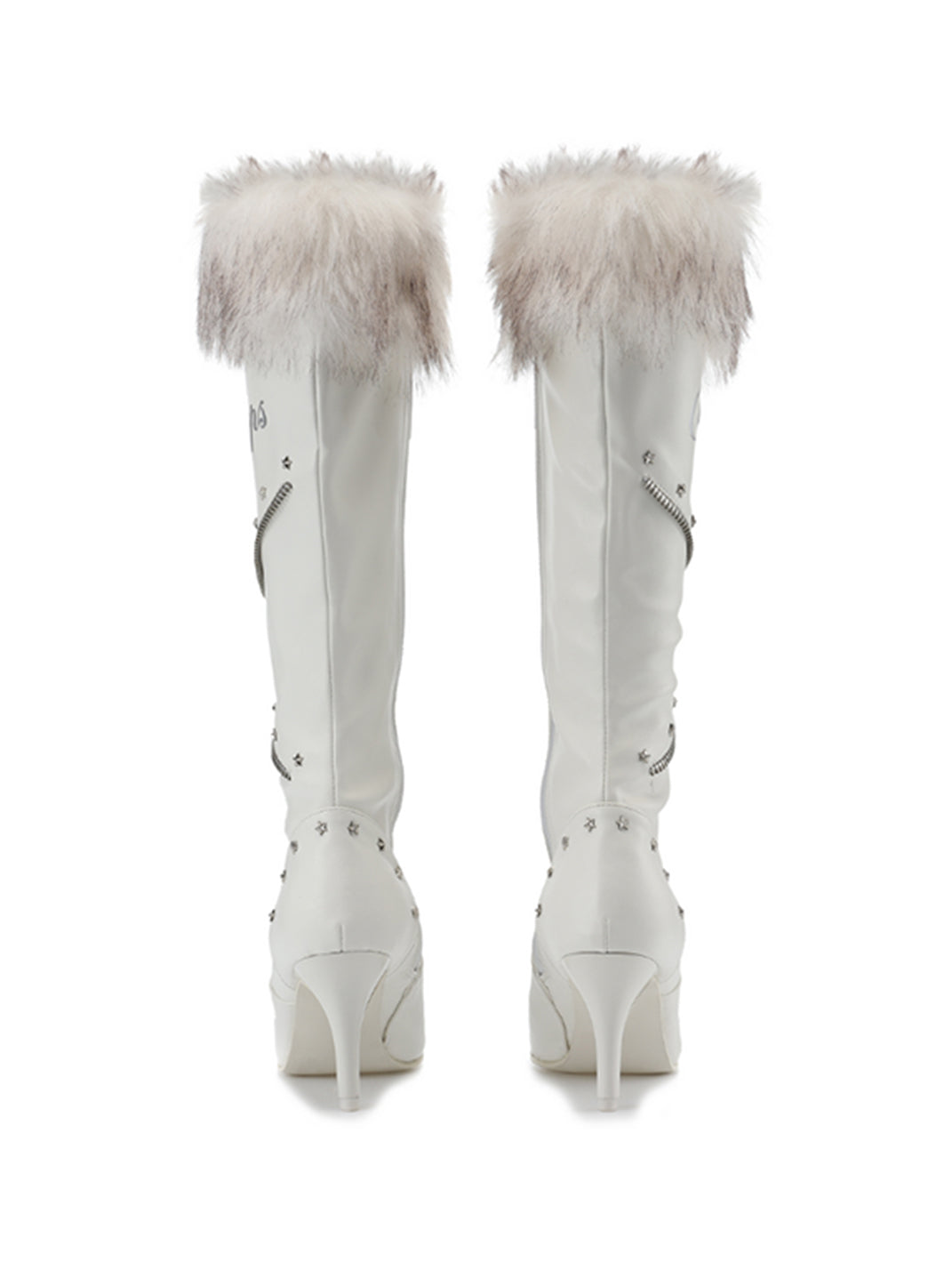 Plush-Cuff Pointed-Toe Knee-High Boots - View 20