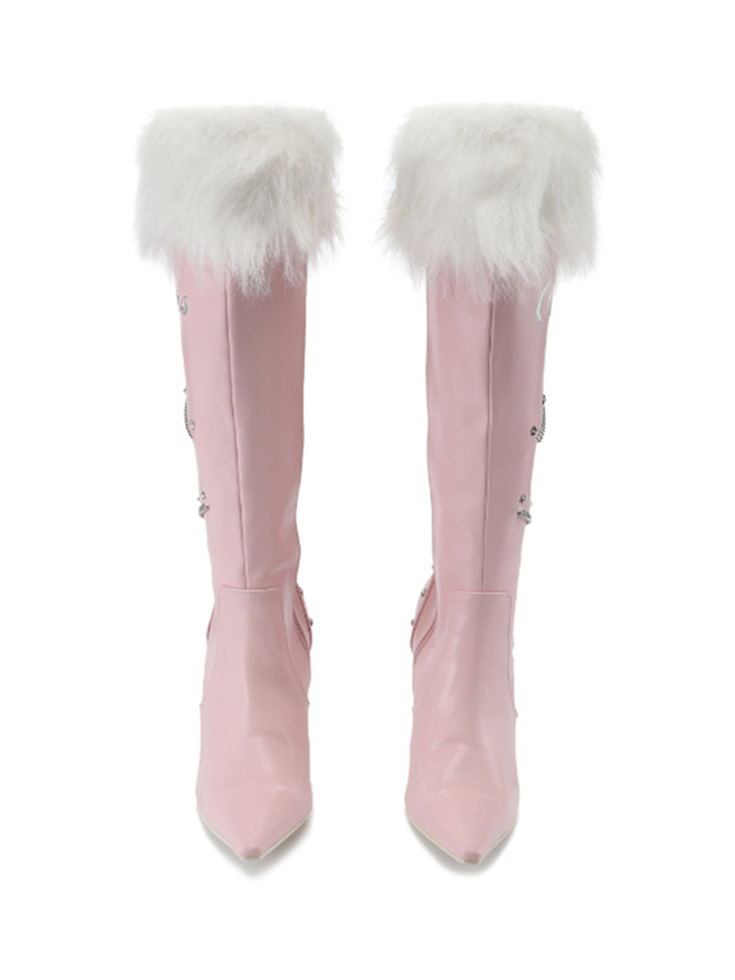 Plush-Cuff Pointed-Toe Knee-High Boots - View 23